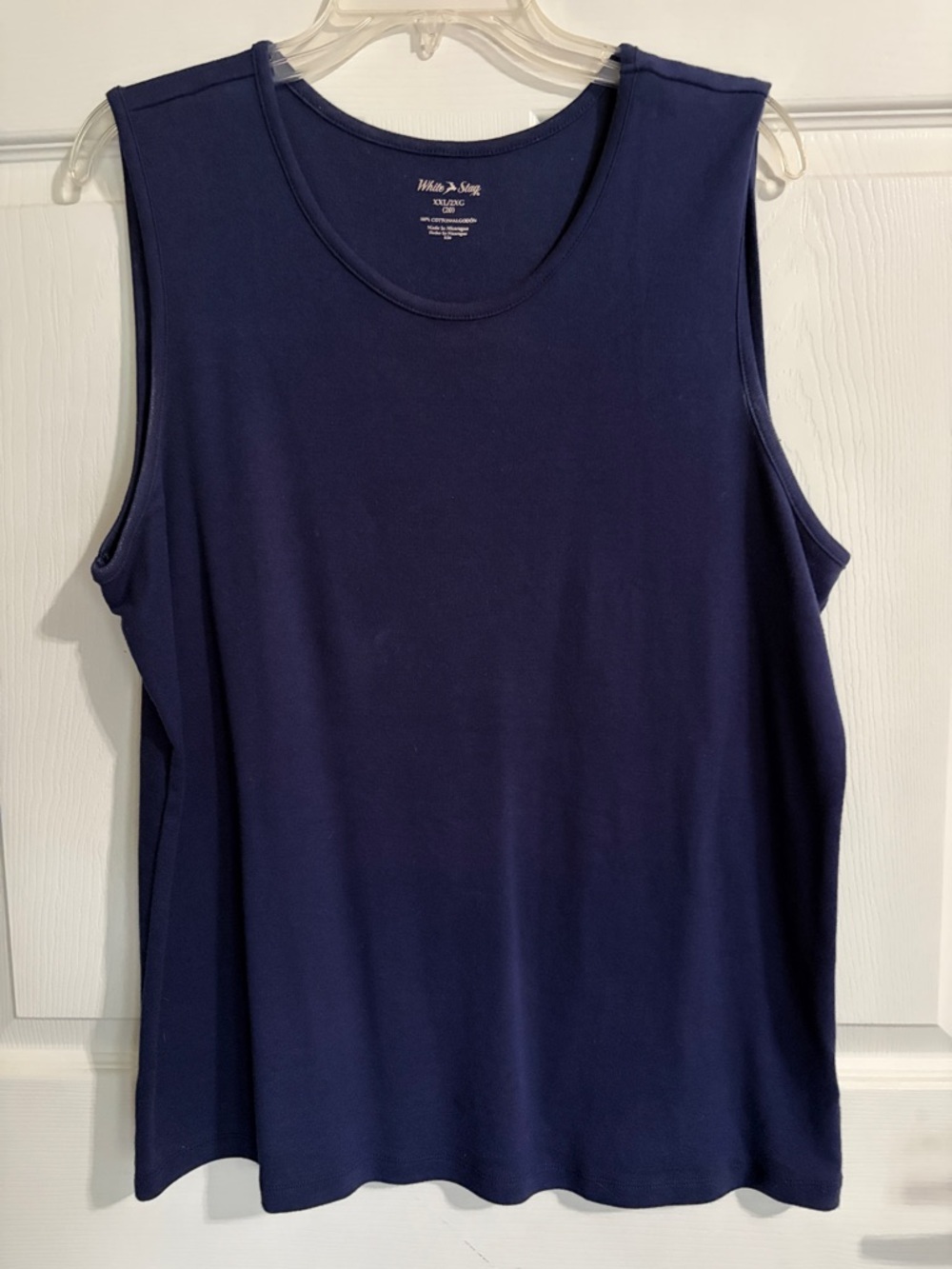 White Stag Deep Navy Scoop Neck Sleeveless Tank
